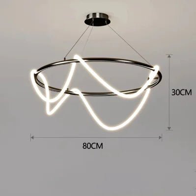 Modern Linear Stainless Steel LED Pendant Light - Decorbites