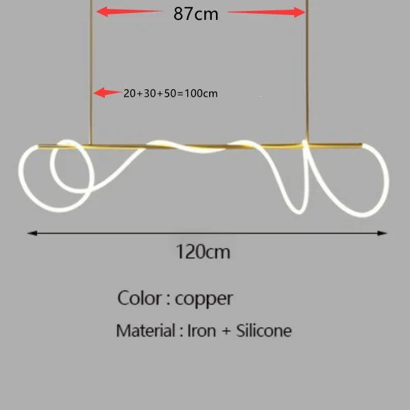 Modern Linear Stainless Steel LED Pendant Light - Decorbites