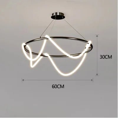 Modern Linear Stainless Steel LED Pendant Light - Decorbites