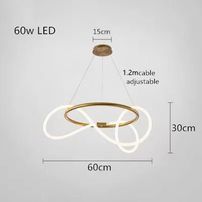 Modern Linear Stainless Steel LED Pendant Light - Decorbites