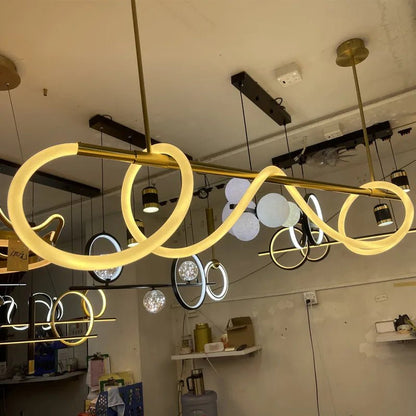 Modern Linear Stainless Steel LED Pendant Light - Decorbites