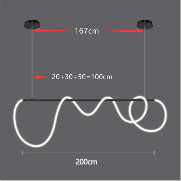 Modern Linear Stainless Steel LED Pendant Light - Decorbites