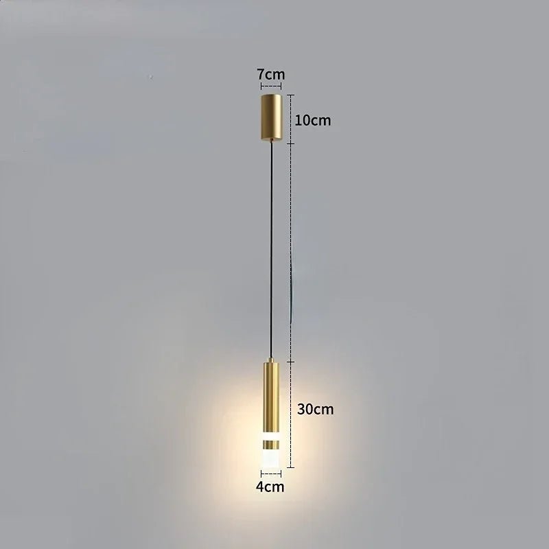 Modern Long Double Spotlight Pendant Light in Black/Gold - Decorbites