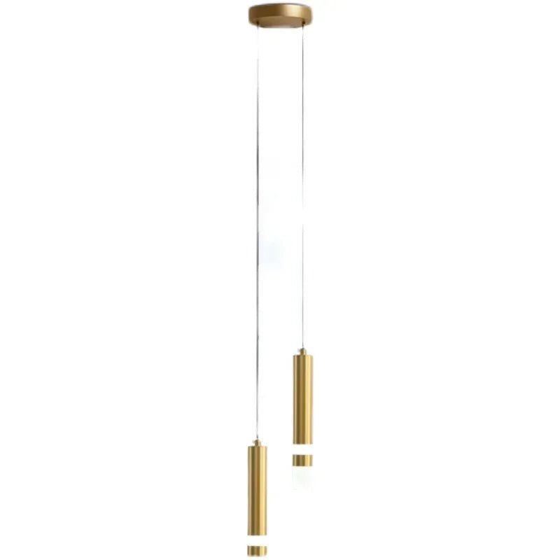 Modern Long Double Spotlight Pendant Light in Black/Gold - Decorbites
