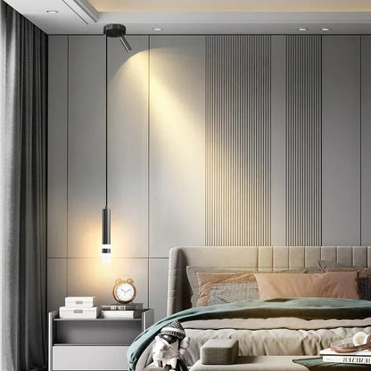 Modern Long Double Spotlight Pendant Light in Black/Gold - Decorbites
