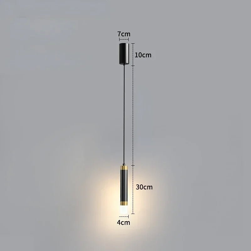 Modern Long Double Spotlight Pendant Light in Black/Gold - Decorbites