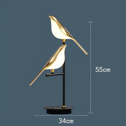 Modern Magpie Bird Pendant Light in Iron Finish - Decorbites