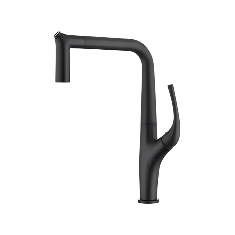 Modern matte black 3 way kitchen faucet sink mixer with pull-down spray head by decorbites black for modern kitchens