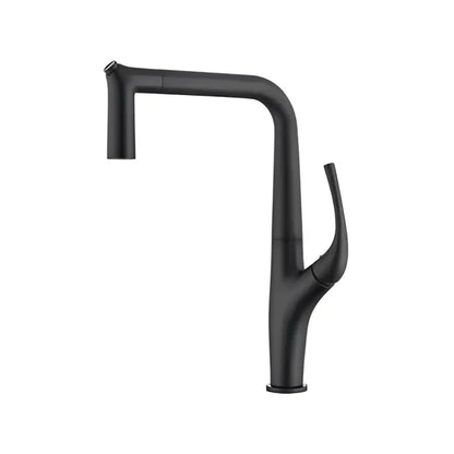 Modern matte black 3 way kitchen faucet sink mixer with pull-down spray head by decorbites black for modern kitchens
