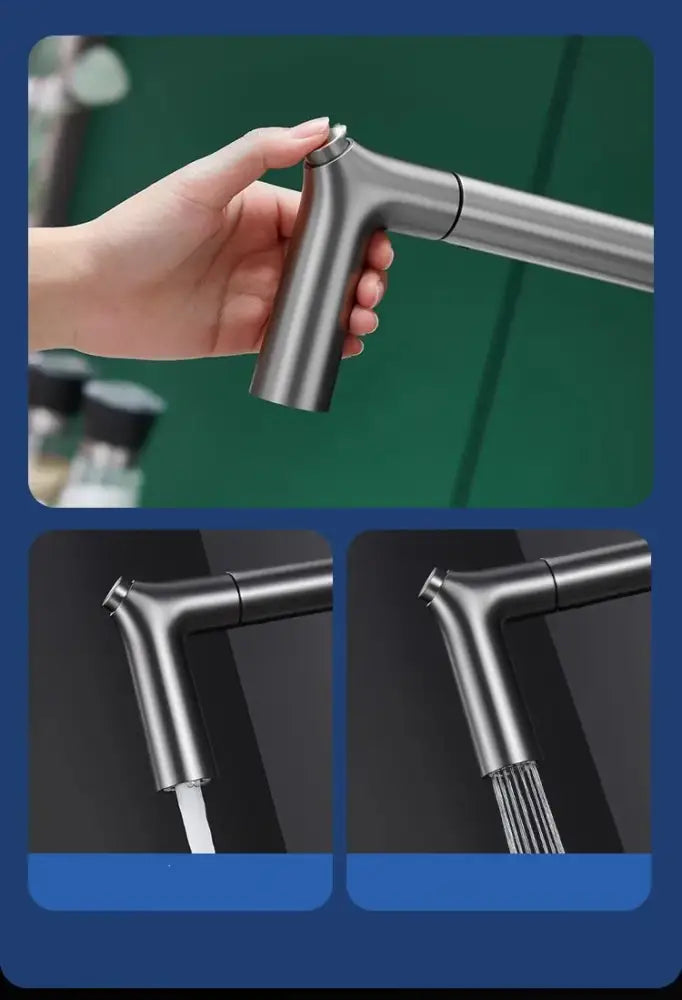 Modern matte black 3 way kitchen faucet water filter sink mixer with sleek matte black stainless steel sprayer by decorbites black
