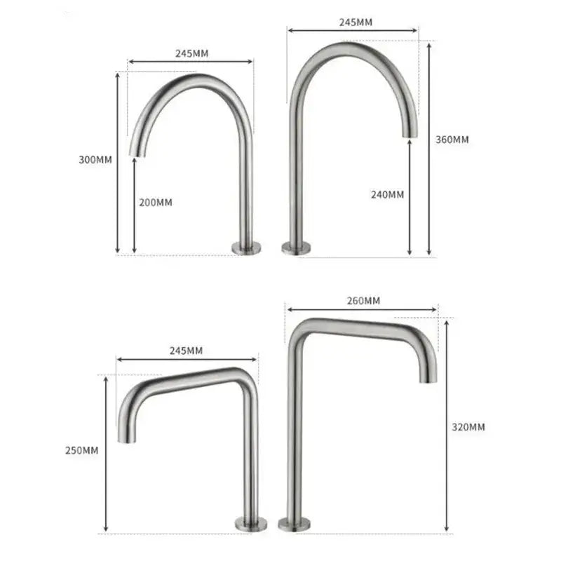 Stainless steel basin faucet with sleek curved spout and polished finish for modern decorbites black basin faucet use
