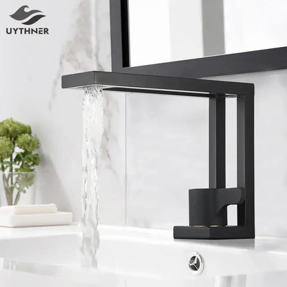 Modern matte black basin faucet with rectangular spout and minimalist design decorbites black basin faucet for bathroom