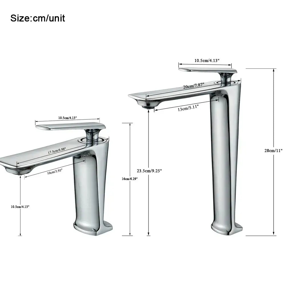 Modern chrome finished waterfall faucet with sleek tall design and elongated spout for decorbites black tall basin brass