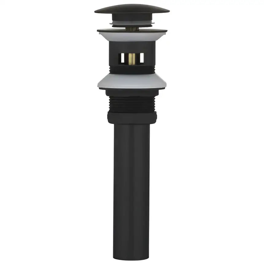 Modern matte black waterfall basin faucet with black matte-finish drain and metallic accents for bathroom decorbites brushed gold