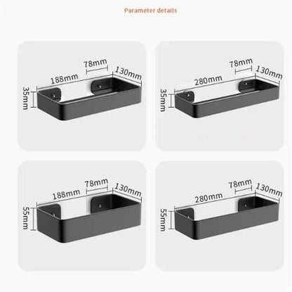 Modern matte black aluminum bathroom corner shelf with sleek metal design for decorbites black aluminum storage