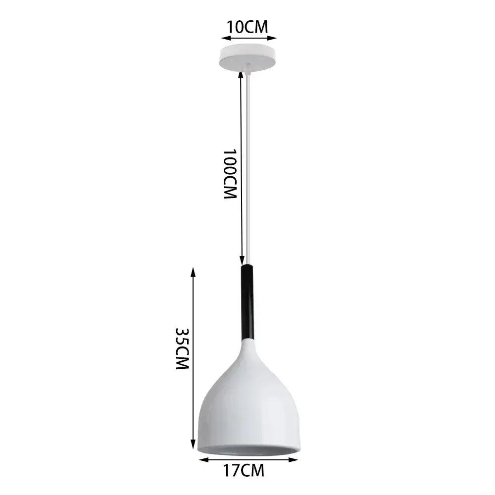 Minimalist white modern matte colorful nordic pendant light with sleek black stem and clean lines for kitchen decorbites colorful nordic pendant