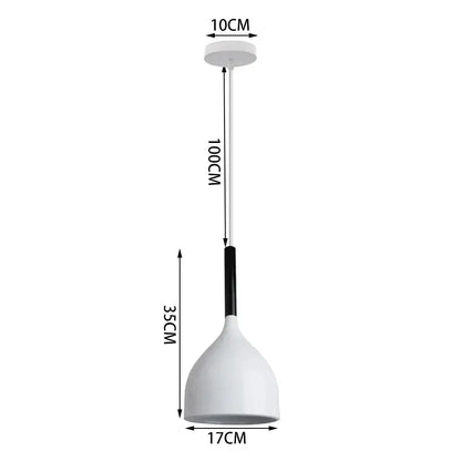 Minimalist white modern matte colorful nordic pendant light with sleek black stem and clean lines for kitchen decorbites colorful nordic pendant