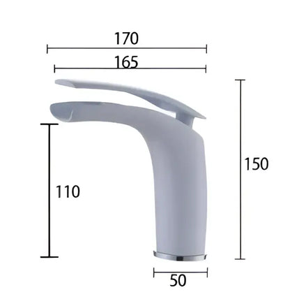 Modern matte gray brass baking finish basin faucet with sleek curved design and polished chrome decorbites brass baking accents