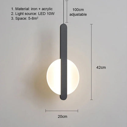 Modern Metal LED Pendant Light in Black or White - Decorbites