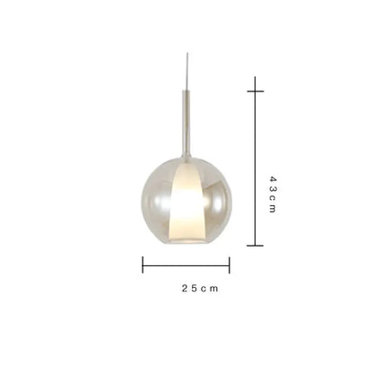 A sleek spherical pendant light with frosted glass globe and metallic stem from decorbites designer glass chandelier