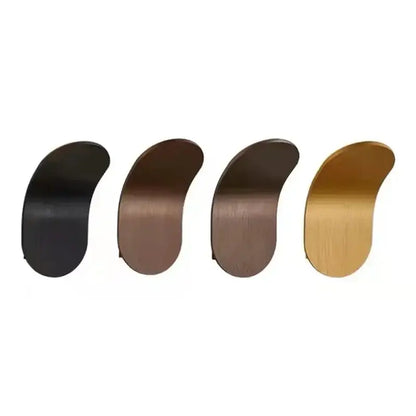 Modern minimalist adjustable cob led wall light with four curved metal hooks in matte black bronze dark brown and gold finishes