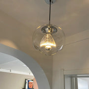 Glass LED Bar Chandelier