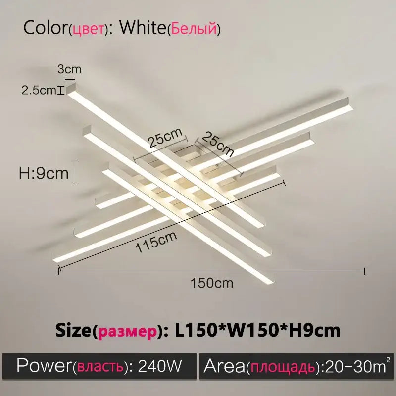 White modern led ceiling light fixture with intersecting rectangular bars for decorbites black chandelier led ceiling use