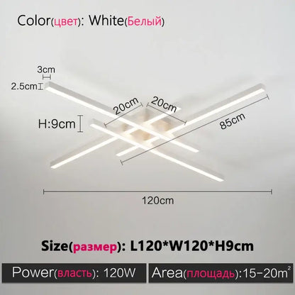 White modern minimalist black chandelier led ceiling light with sleek geometric intersecting rectangular bars for living room decorbites black chandelier