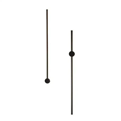 Modern minimalist black wall lights with matte spherical accents and sleek rods for decorbites creative staircase wall use