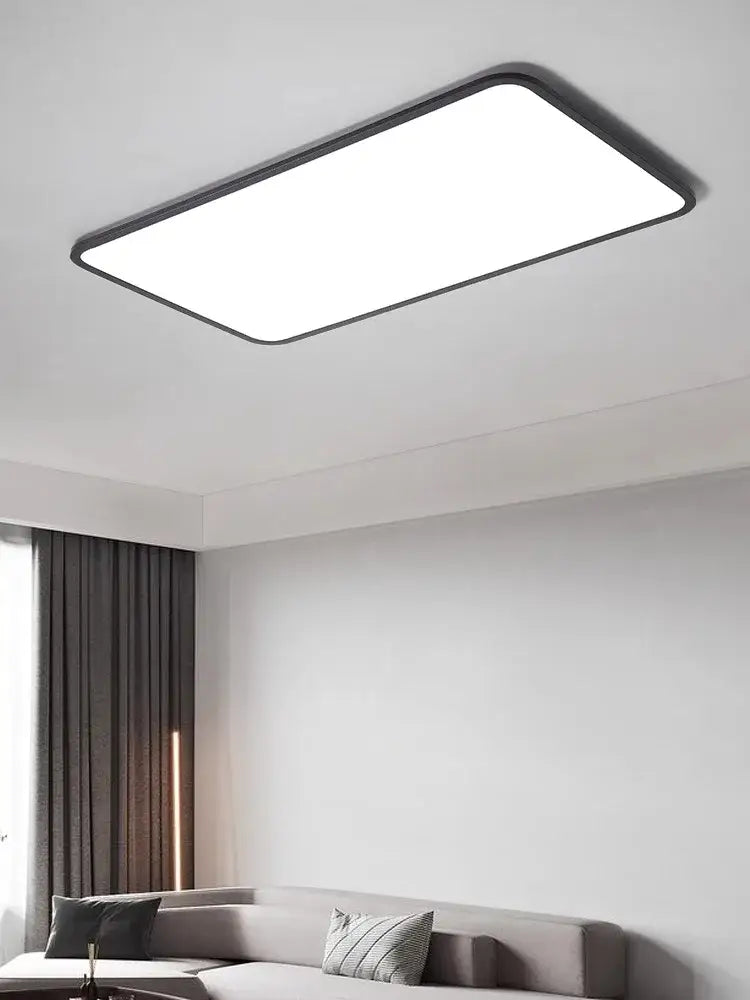 Modern minimalist black led ceiling lamp with sleek frame and bright panel ideal for living room decorbites led ceiling