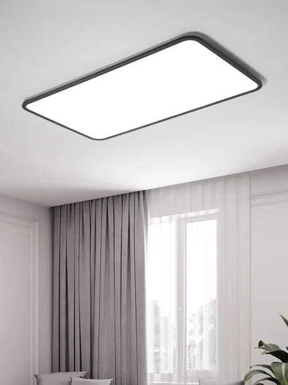 Modern minimalist black led ceiling lamp with sleek frame and bright white panel ideal for living room decorbites led ceiling