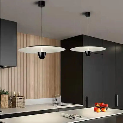 Modern minimalist black led pendant light with sleek design for dining room decorbites black led hanging fixture
