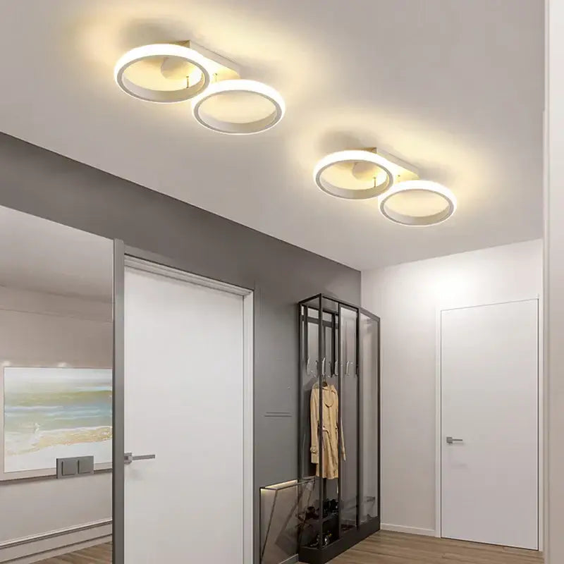 Modern minimalist black and white led ceiling lamp featuring sleek white circular ceiling lights for bedroom lighting decorbites led ceiling