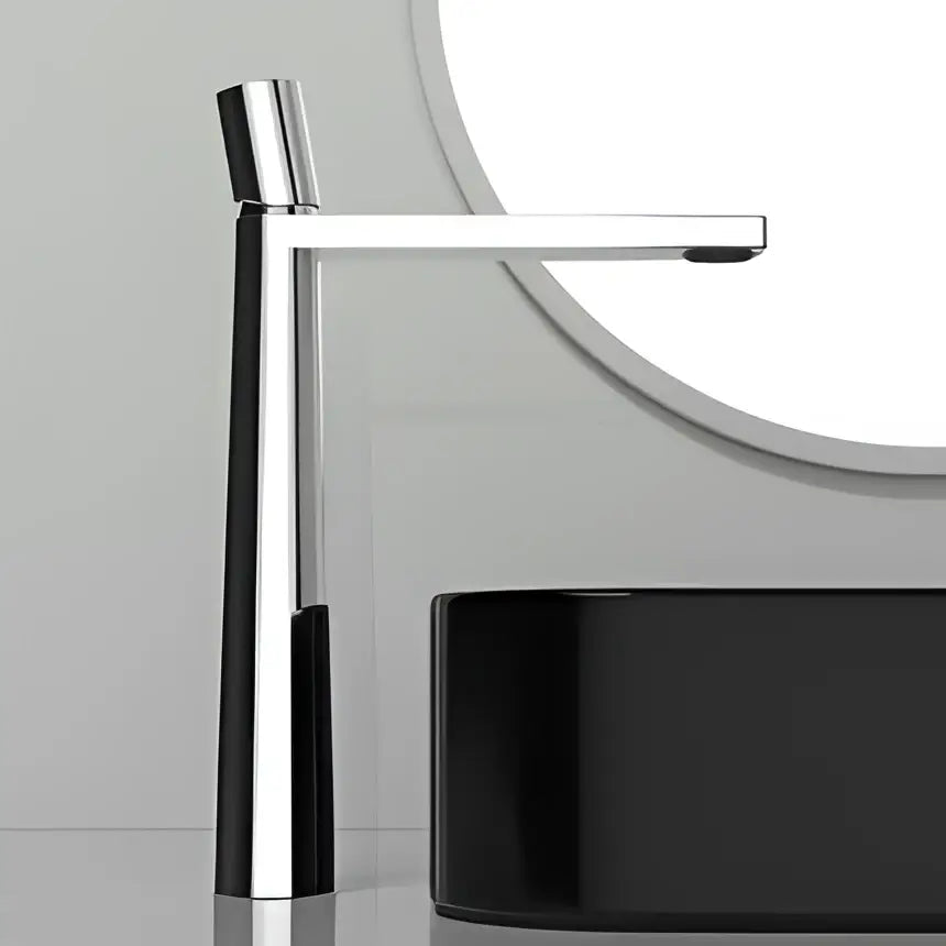 Modern minimalist brushed gold basin faucet with chrome finish and sleek design by decorbites brushed gold collection