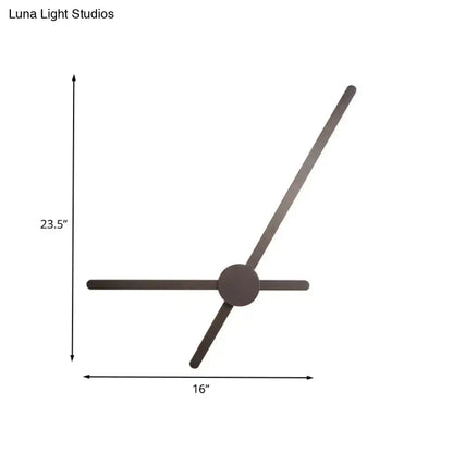 Modern minimalist wall lamp with coffee finish and sleek matte bronze arms suitable for 220v-240v 110v-120v use