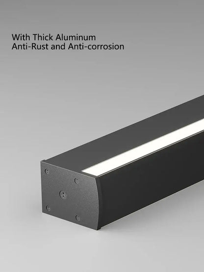 Modern minimalist elegant black led wall lamp with sleek design and thick aluminum construction for bedroom decorbites elegant black