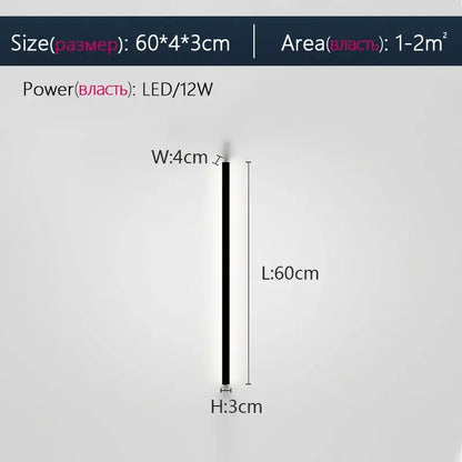 Modern minimalist elegant black led wall lamp with slim profile for bedroom decorbites elegant black wall lamp design