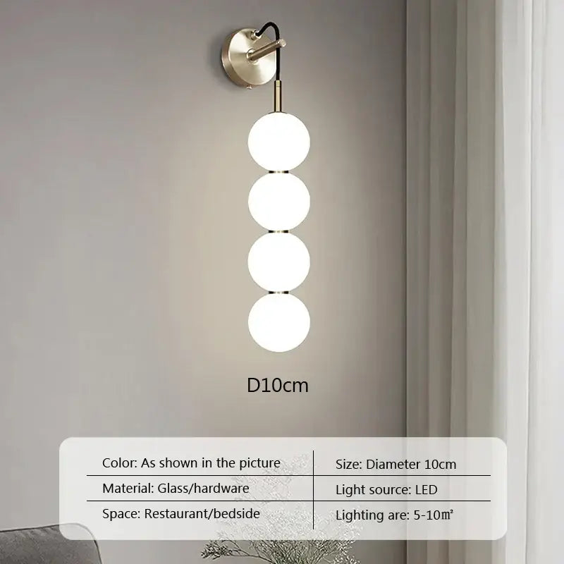 Modern minimalist pendant light with four frosted glass balls on brass decorbites glass ball pendant fixture