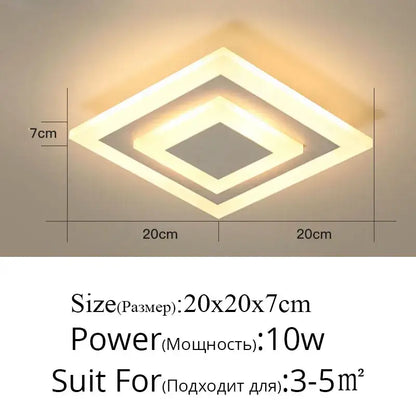 Modern minimalist gold led ceiling light with layered diamond design emitting warm white illumination for living room decorbites led ceiling