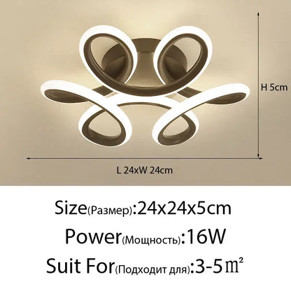 Modern minimalist gold led ceiling light with sleek abstract white and dark metallic rings for living room decorbites ceiling light