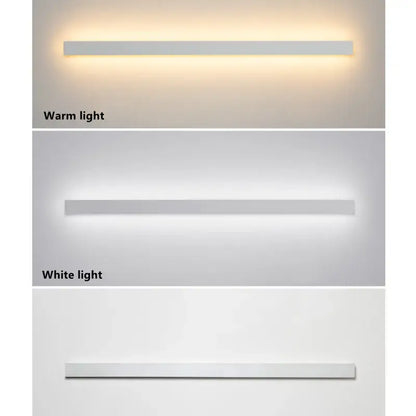 Modern minimalist led white wall lamp with sleek finish and warm or cool light for bedroom ambient lighting decorbites led white