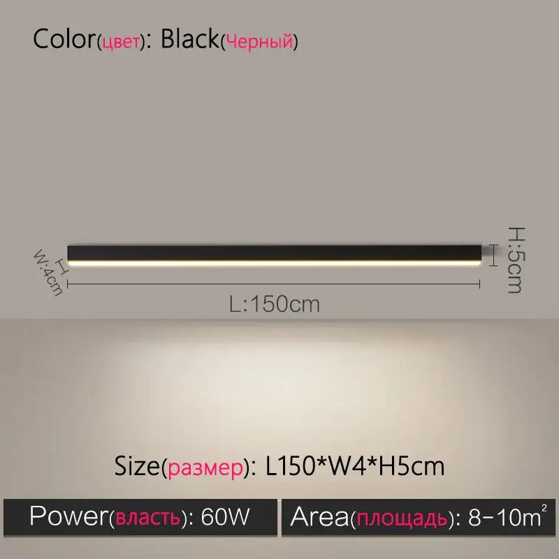 Black rectangular led ceiling lamp with sleek modern design and slim profile for living room decorbites led ceiling lighting