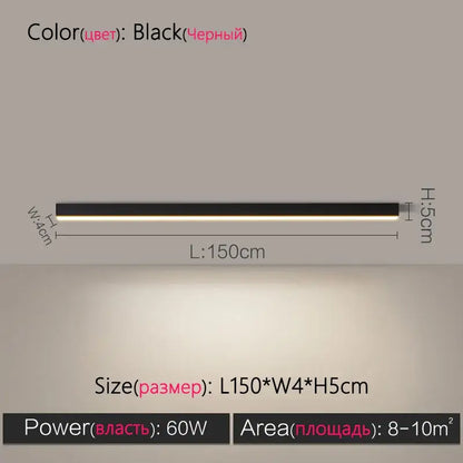 Black rectangular led ceiling lamp with sleek modern design and slim profile for living room decorbites led ceiling lighting