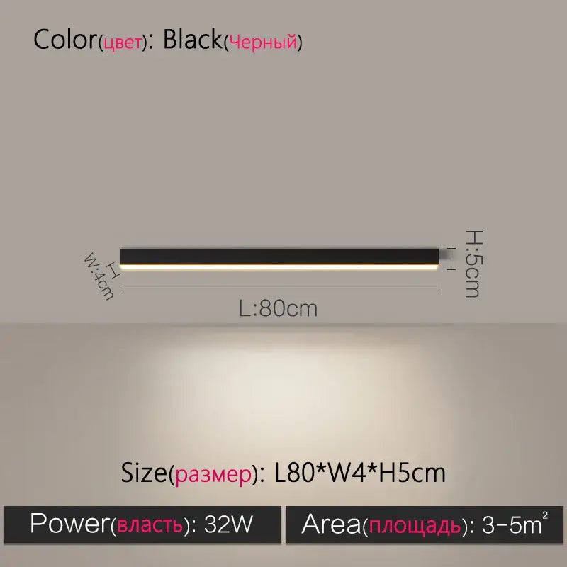 Black rectangular led wall sconce with sleek modern design and slim profile for decorbites led ceiling lamp use