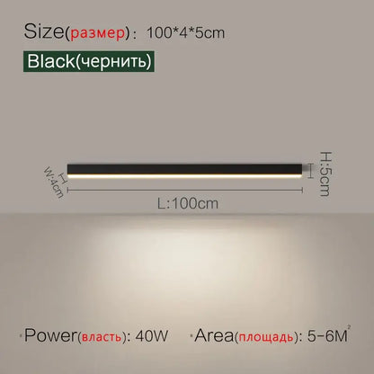 Black rectangular 40w led ceiling light with sleek modern design for living room decorbites led ceiling fixture