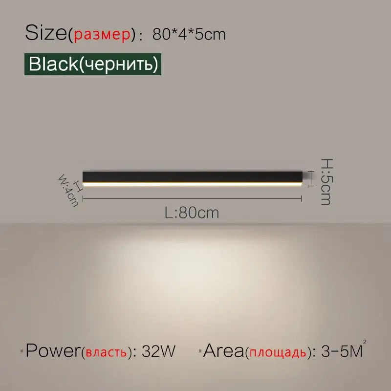 Black rectangular led ceiling light with sleek modern design and slim profile decorbites led ceiling for living room decor