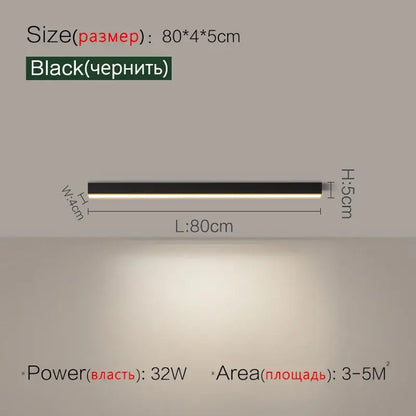 Black rectangular led ceiling light with sleek modern design and slim profile decorbites led ceiling for living room decor