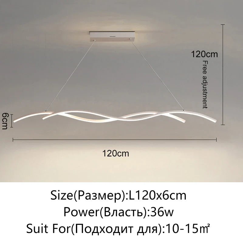 Modern Minimalist White Aluminum LED Pendant Light - Decorbites