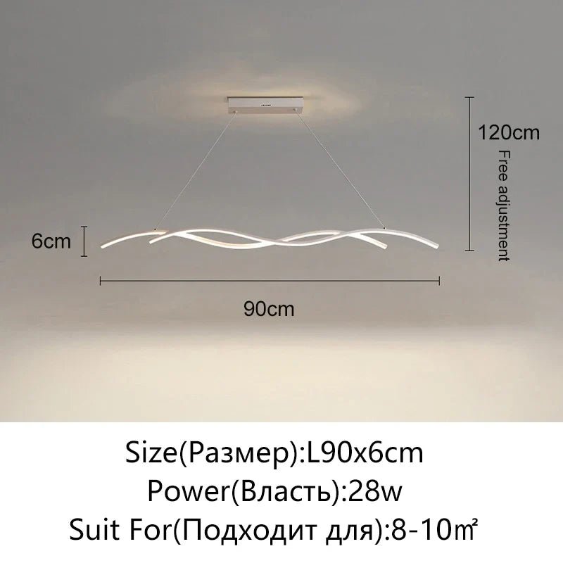 Modern Minimalist White Aluminum LED Pendant Light - Decorbites