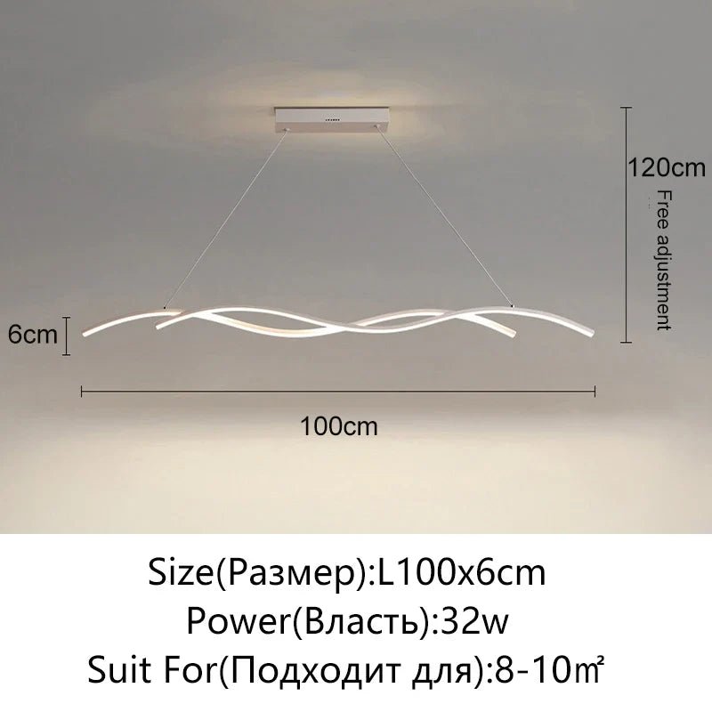 Modern Minimalist White Aluminum LED Pendant Light - Decorbites